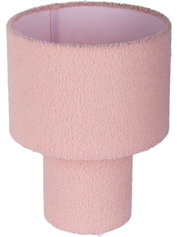 näve Lampa stołowa "Fluffy" w kolorze jasnoróżowym - wys. 31 x Ø 23 cm