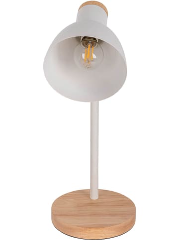näve Lampa stołowa w kolorze białym - wys. 36,5 x Ø 14 cm