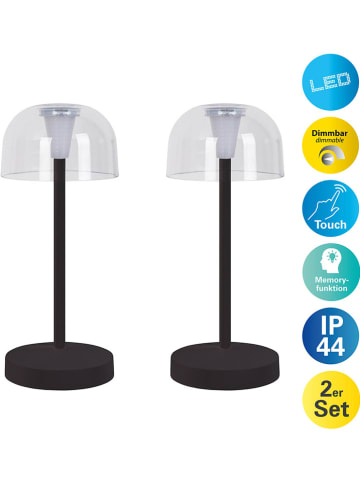 näve Lampy stołowe LED (2 szt.) "Gomba" w kolorze czarnym - KEE F (A do G)