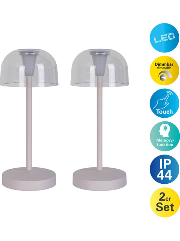 näve 2er-Set: LED-Tischleuchten "Gomba" in Weiß - EEK F (A bis G)