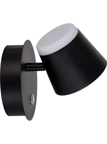 näve Akumulatorowa lampa ścienna LED "Tondo" w kolorze czarnym - szer. 14,5 cm