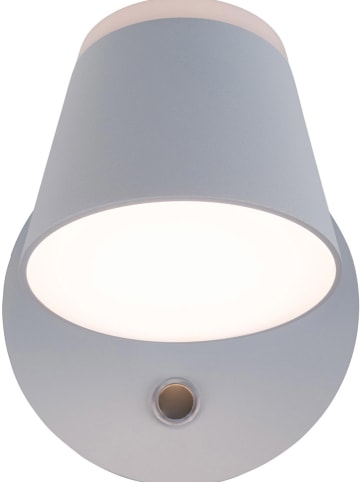 näve Akumulatorowa lampa ścienna LED "Tondo" w kolorze białym - szer. 14,5 cm