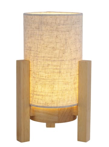 näve Tafellamp op accu "Madita" wit/beige - (H)25 x Ø 16,2 cm