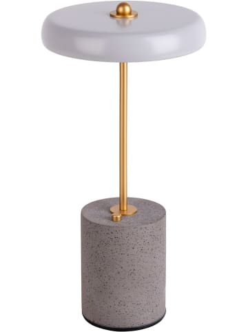 näve Tafellamp op accu "Seta" grijs - energieklasse G (A tot G)