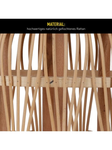 näve Decoratieve ledlamp "Korbinian" beige - (H)32,5 x Ø 23,5 cm