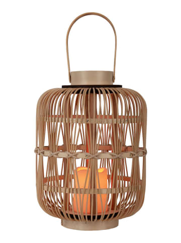 näve Lampa dekoracyjna LED "Korbinian" w kolorze beżowym - wys. 32,5 x Ø 23,5 cm