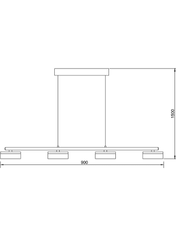 näve Ledhanglamp "Cimo" zilverkleurig - energieklasse A (A tot G)