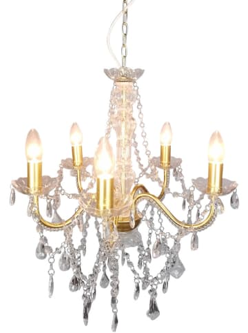 näve Żyrandol "Ceclia" w kolorze złotym - wys. 85 x Ø 52 cm