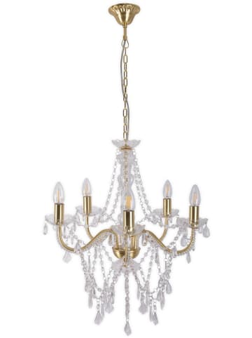 näve Żyrandol "Ceclia" w kolorze złotym - wys. 85 x Ø 52 cm