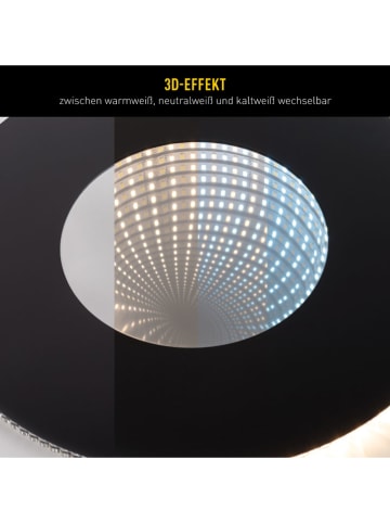 näve LED-Deckenleuchte "Eva" in Schwarz/ Weiß - EEK E (A bis G)