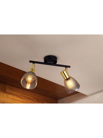 näve Plafonnière "Lindita" grijs - (B)34,5 cm