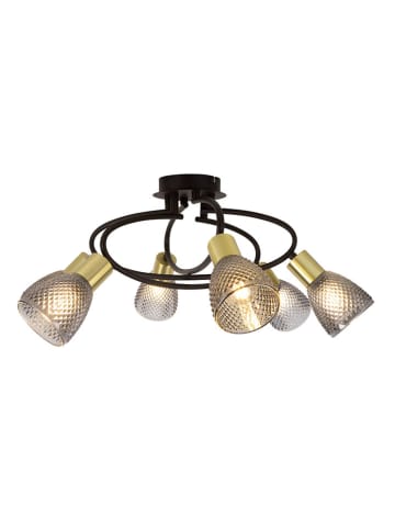 näve Lampa sufitowa "Lindita" w kolorze szarym - Ø 59 cm