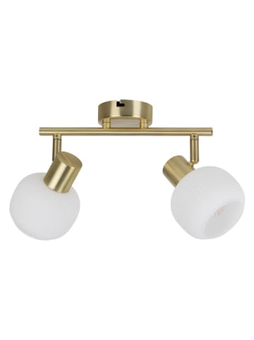 näve Lampa sufitowa LED "Learta" w kolorze złoto-białym - szer. 25 cm