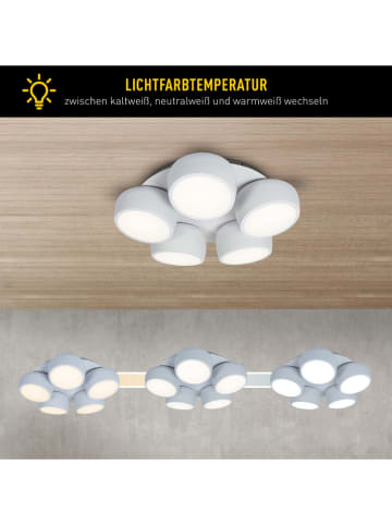 näve LED-Deckenleuchte "Eliora" in Weiß - EEK D (A bis G)