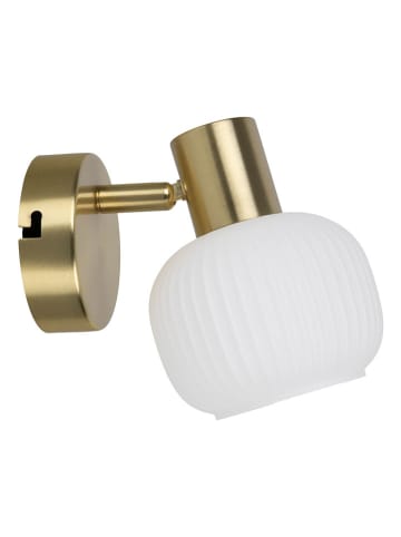 näve Wandleuchte "Learta" in Weiß/ Gold - (H)83 cm