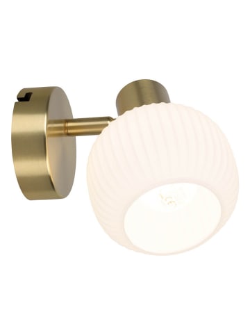 näve Lampa ścienna "Learta" w kolorze złoto-białym - wys. 83 cm