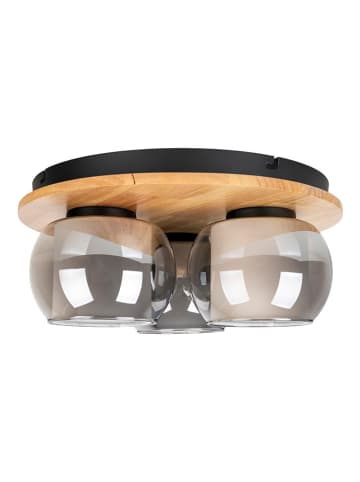 näve Lampa sufitowa "Texas" w kolorze szaro-jasnobrązowym - Ø 35 cm