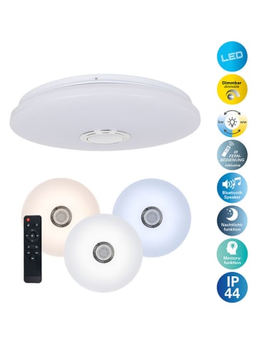 näve Ledplafonnière "Norderney" wit - energieklasse E (A tot G)