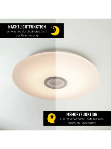 näve LED-Deckenleuchte "Norderney" in Weiß - EEK E (A bis G)