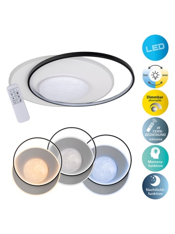 näve Lampa sufitowa LED "Moonshine" w kolorze biało-czarnym - KEE E (A do G)