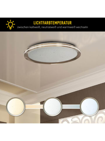 näve LED-Deckenleuchte "Liebenzell" in Gold - EEK E (A bis G)