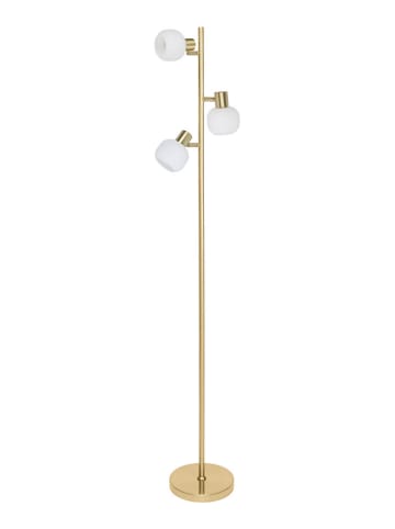 näve Standleuchte "Learta" in Weiß/ Gold - (H)154 cm