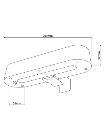 näve 3-delige set: solarbuitenlampen "Garden Light" wit - (B)20 x (H)5,4 x (D)11 cm