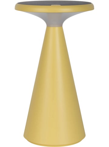 näve Solar-Akku-Tischleuchte "Palu" in Gelb - (H)30 x Ø 20 cm