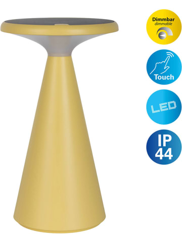näve Solarna lampa stołowa "Palu" w kolorze żółtym - wys. 30 x Ø 20 cm