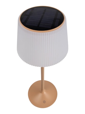näve Solartafellamp op accu "Emmi" lichtbruin/wit - energieklasse E (A tot G)
