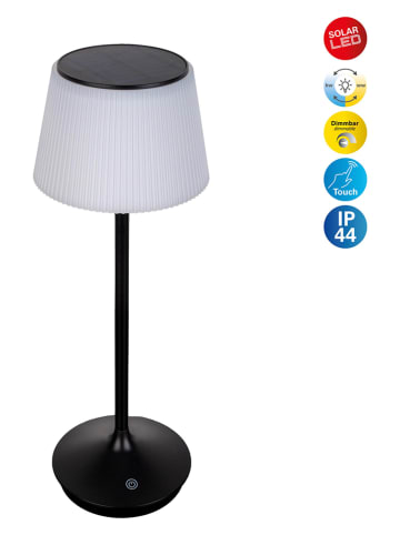 näve Solar accutafellamp "Emmi" zwart/wit - (H)38 x Ø 13 cm