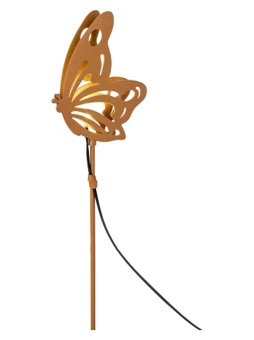 näve 3-delige set: solargrondstekers "Butterfly" lichtbruin - (H)52 cm