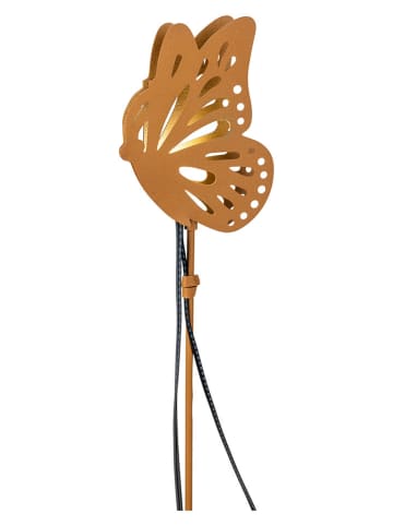 näve 3-delige set: solargrondstekers "Butterfly" lichtbruin - (H)52 cm