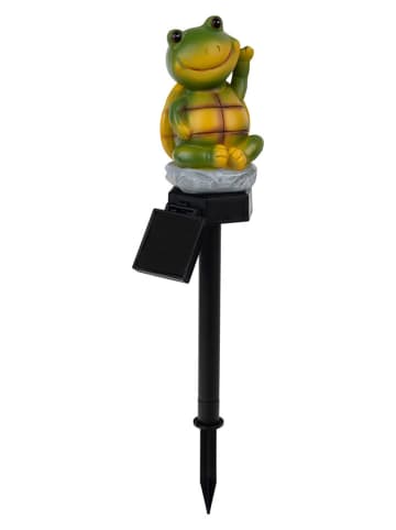 näve Solarna lampa ogrodowa w kolorze zielono-żółtym na trzonku - wys. 40 cm