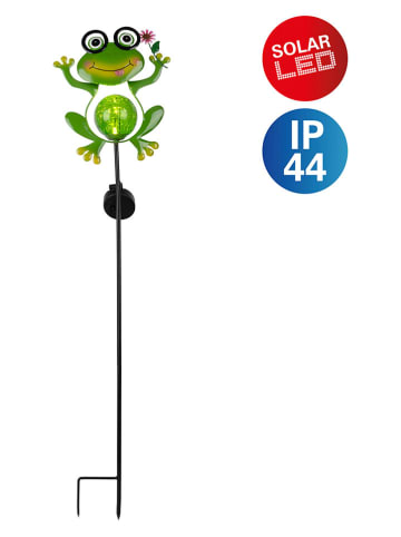 näve Solarna lampa ogrodowa "Froggy" w kolorze zielonym na trzonku - wys. 90 cm