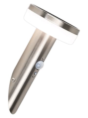 näve Solarwandlamp "Norcia" zilverkleurig - (H)25 cm