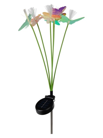 näve 2-delige set: solargrondstekers "Mariposa" meerkleurig - (H)70 cm