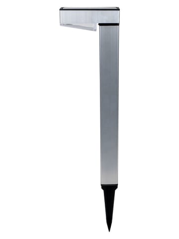 näve Solarne lampy ogrodowe (4 szt.) w kolorze srebrnym na trzonku - wys. 42 cm