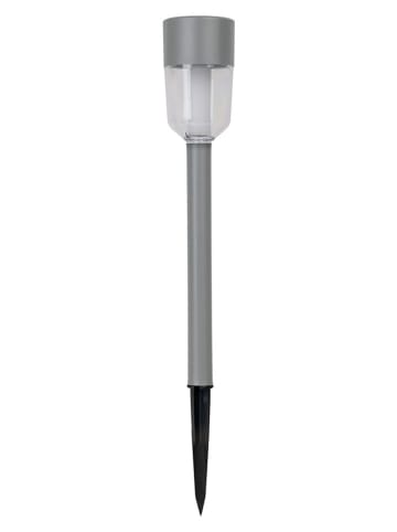 näve 8er-Set Solar-Bodenspieße "Doha" in Grau - (H)35,5 cm