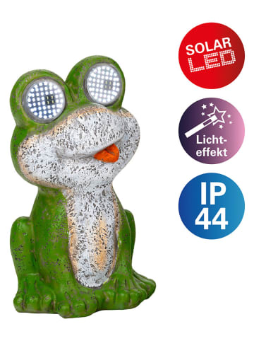näve Decosolarlamp "Kikker" groen - (H)18 cm