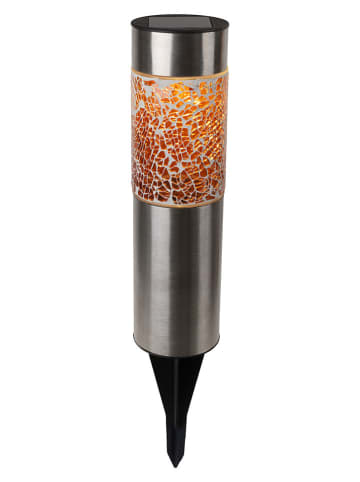 näve 4-delige set: solargrondstekers "Havanna" grijs - (H)33,5 x Ø 6 cm