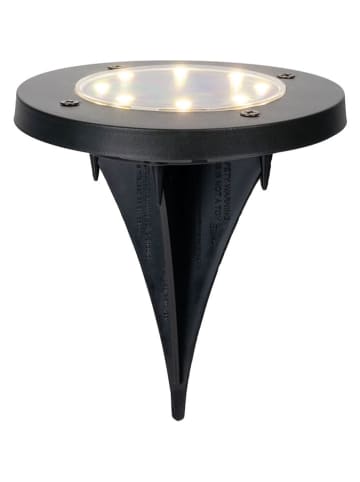 näve 8-delige set: solargrondstekers zwart - (H)12 x Ø 11,5 cm