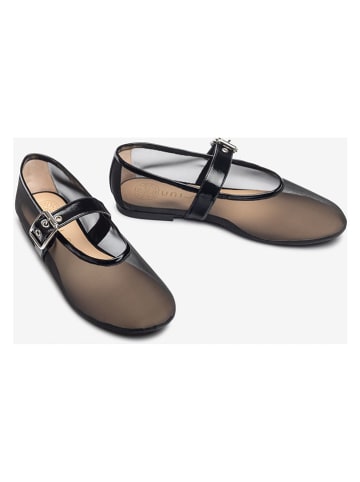 Unisa Baleriny w kolorze czarnym z paskiem