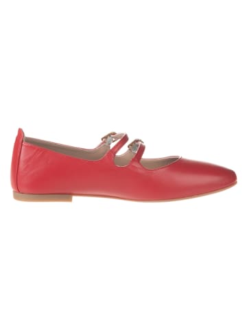 Unisa Leder-Ballerinas in Rot