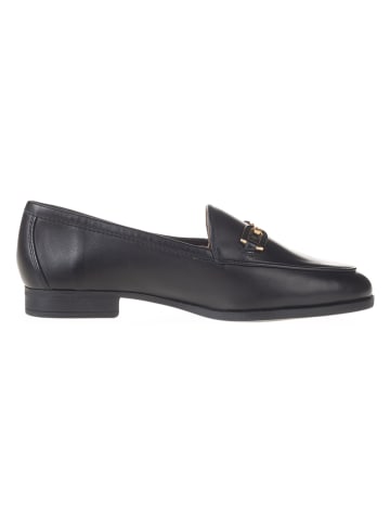 Unisa Leren mocassins zwart