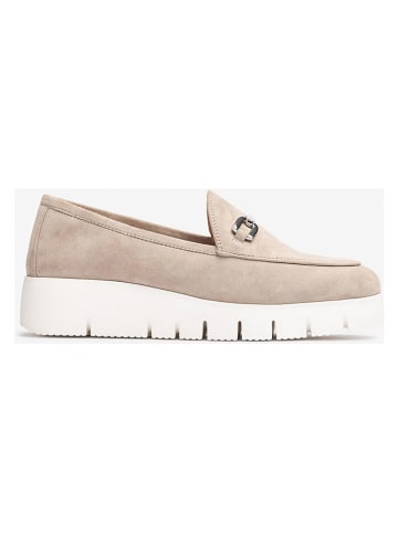 Unisa Leder-Mokassins in Beige