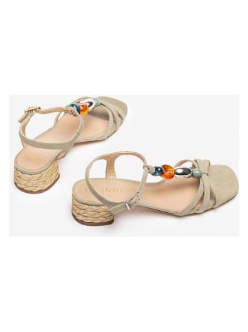 Unisa Leder-Sandaletten in Creme