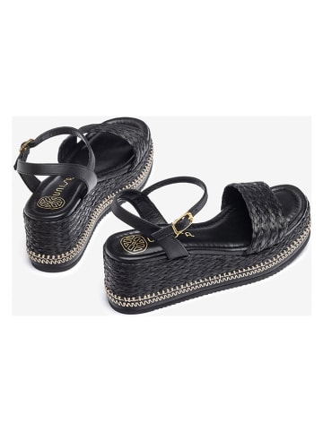 Unisa Sleehaksandalen zwart