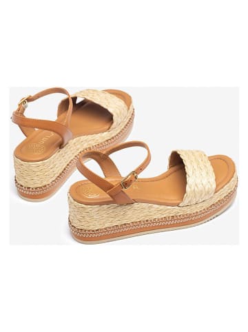 Unisa Sleehaksandalen lichtbruin/beige