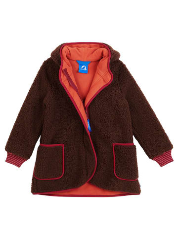 finkid Zip-in-Teddyjacke "Likka Nalle" in Braun
